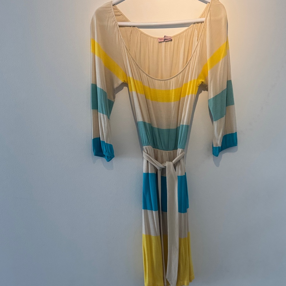 Juicy Couture Multicolor Striped Midi Dress